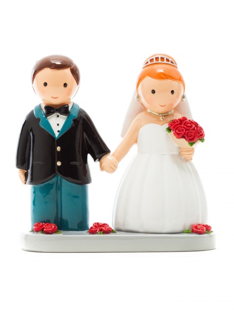 G�teau de mariage avec dessus rouge