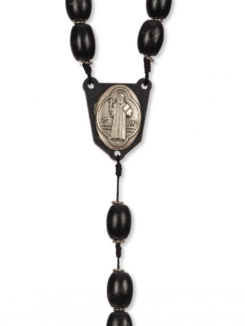 Rosary of Wood Rope Saint Benedict