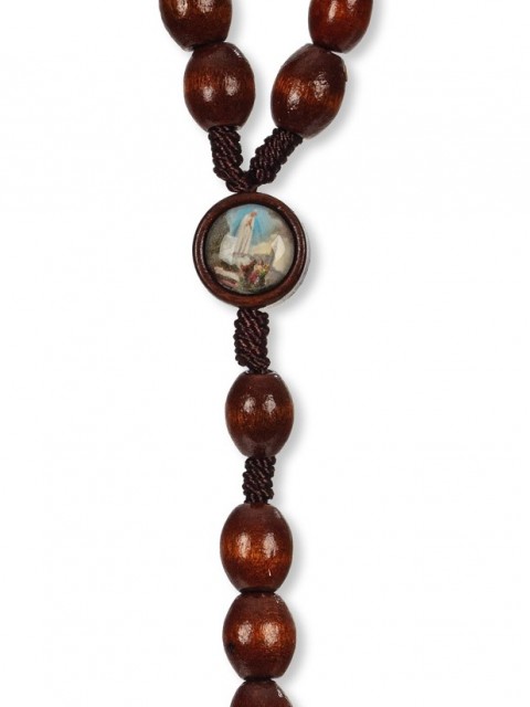 Wooden Rosary on Rope Father our Holy Spirit