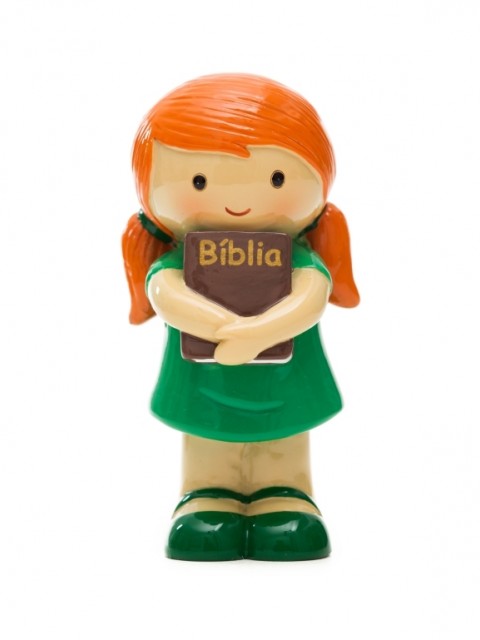 Menina com Bblia (Verde)