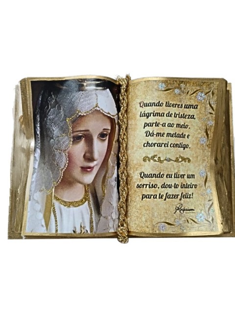Livro de Madeira Nossa Senhora de Ftima