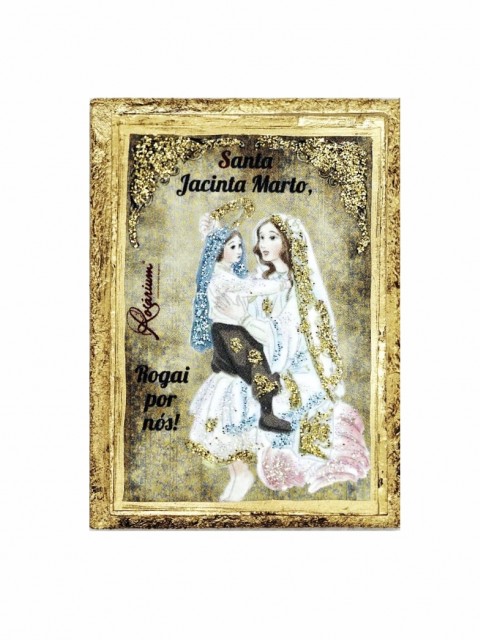 Iman  Jacinta com Nossa  Senhora de Ftima 