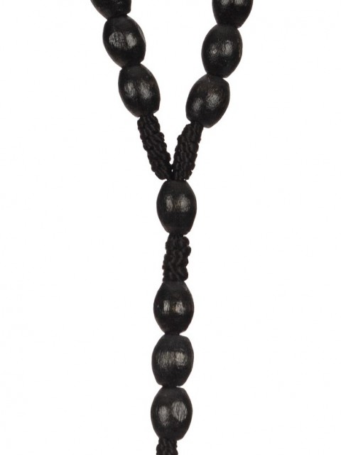 Wooden Rosary on Rope